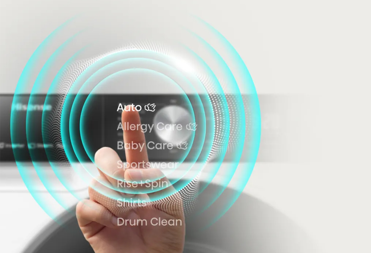 Απεικονίζεται η επιλογή της αυτόματης πλύσης από τη λίστα λειτουργιών.